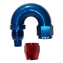 FTF Hose End One Piece Cutter Style Swivel 180° An6 image 1